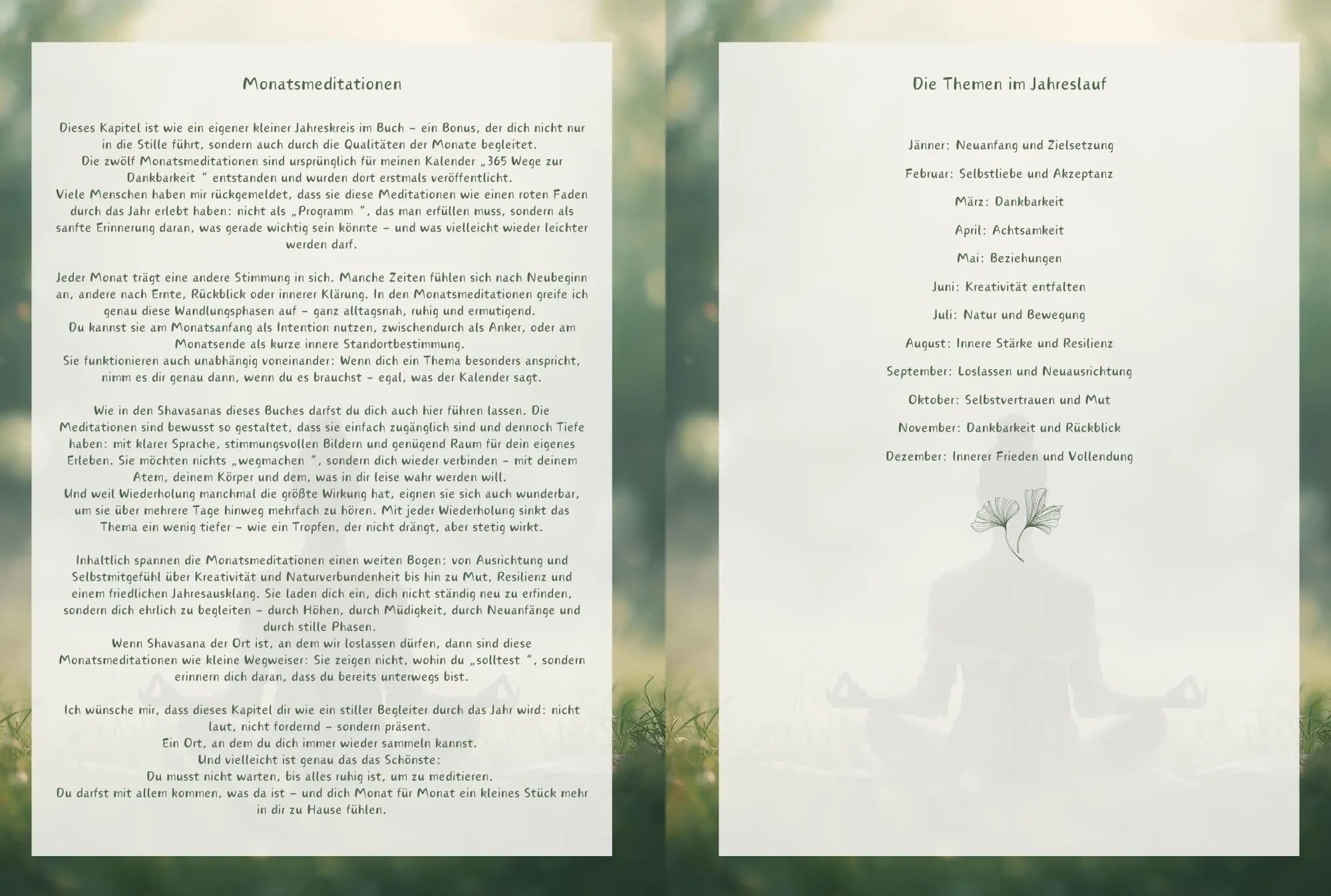 12 Monatsmeditationen