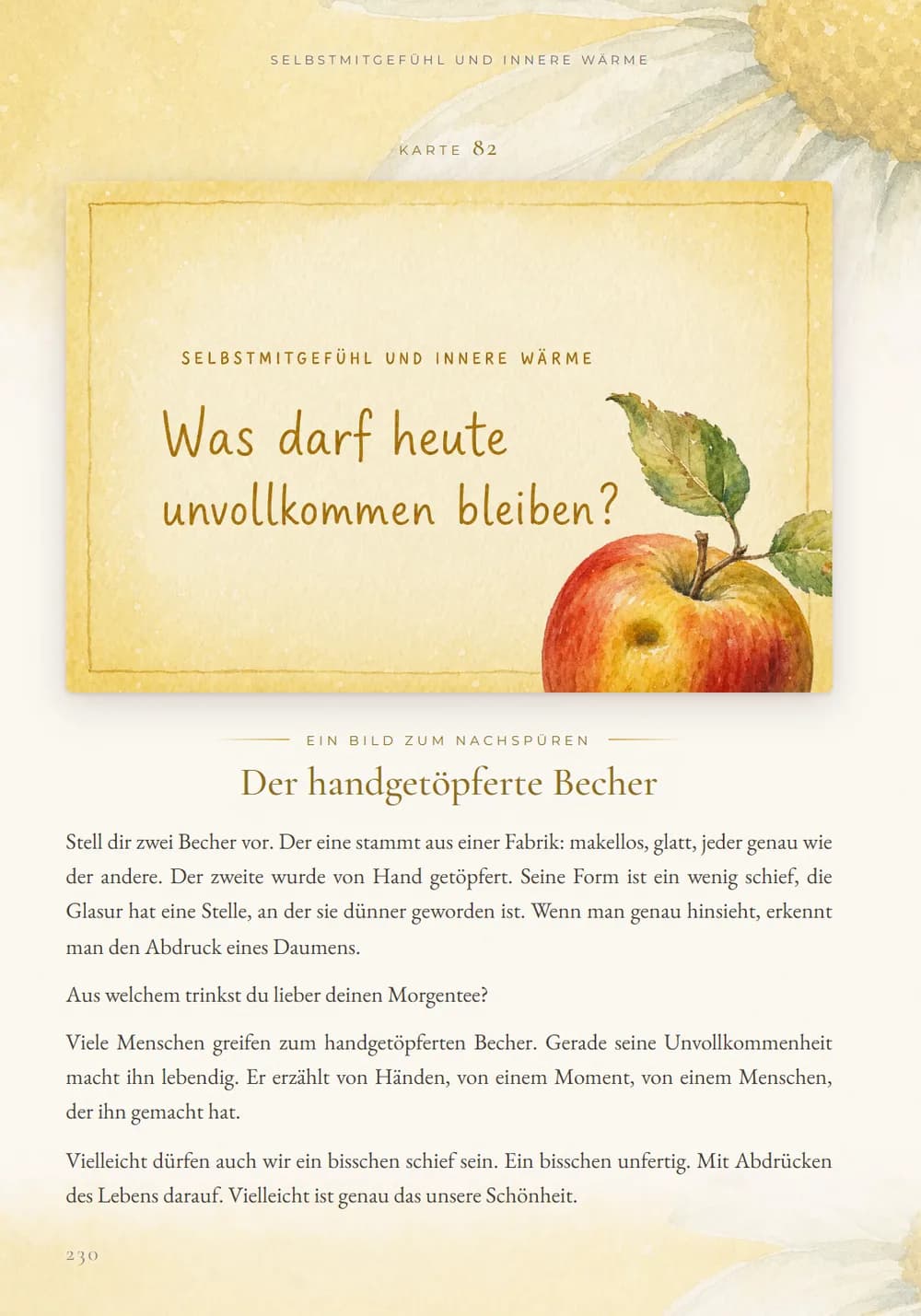 Selbstmitgefühl und innere Wärme