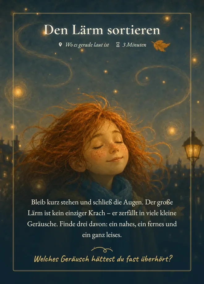 Karte „Den Lärm sortieren“