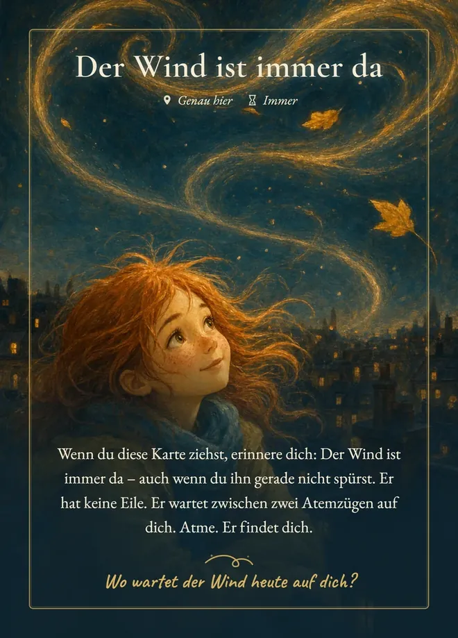 Karte „Der Wind ist immer da“