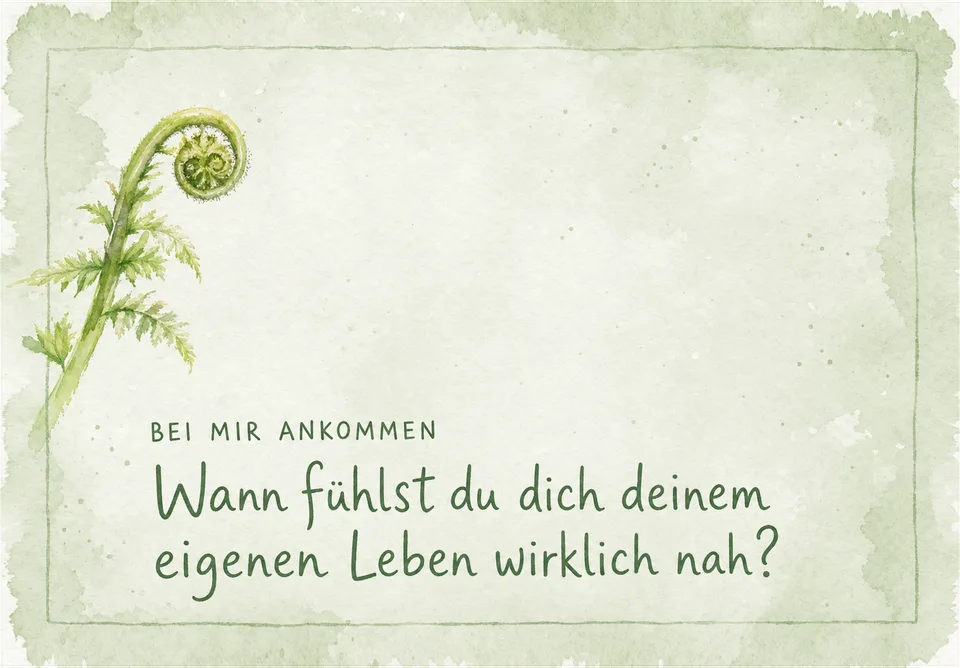 Karte „Bei mir ankommen“