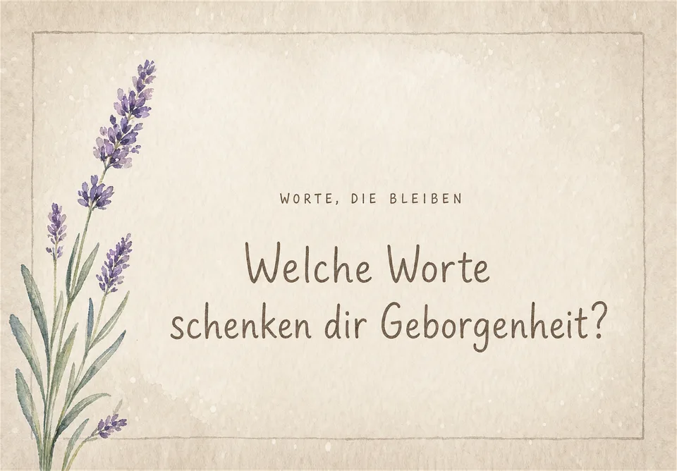 Karte „Worte, die bleiben“